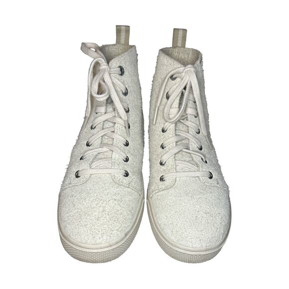 TOMS Women's Trvl Lite High Sneakers Shoe in Shaggy Beige Suede Size 6.5 - Picture 2 of 8